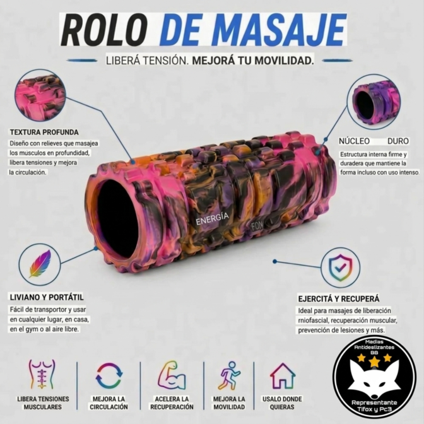 ROLO FOAM ROLLER PILATES YOGA FOLLOW FIT