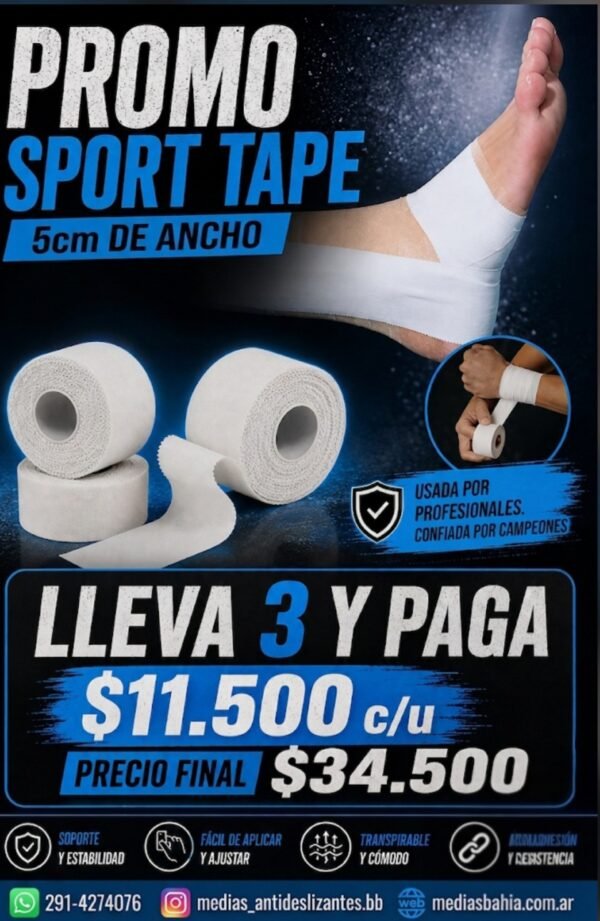 Sport Tape 5cm LLEVA 3 PAGÁ