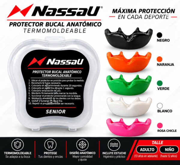Protectores Bucales Nassau Adulto