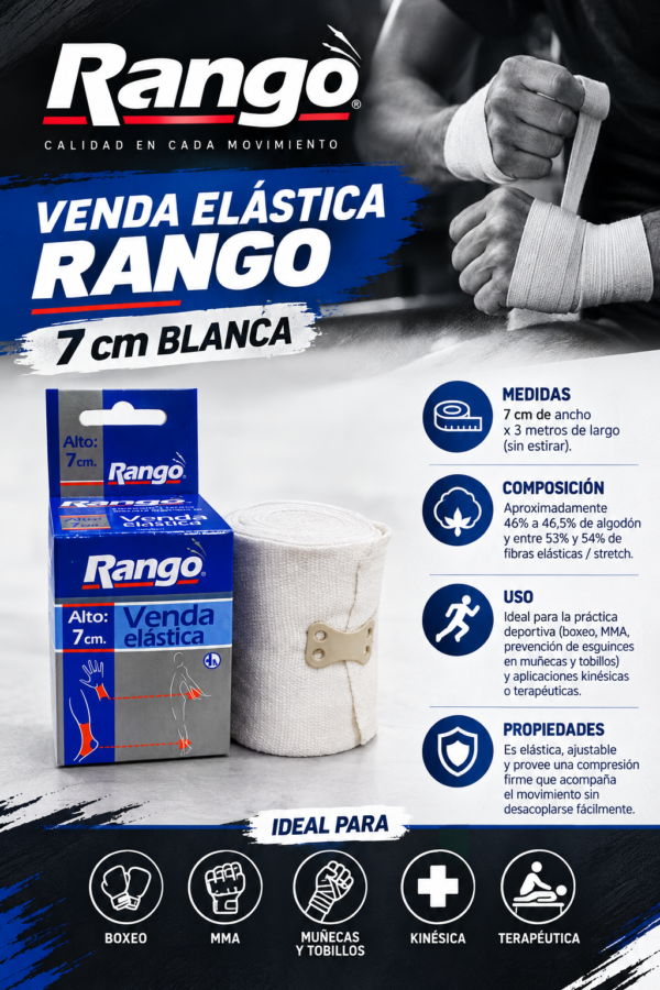 Vendas elásticas Rango 7cm